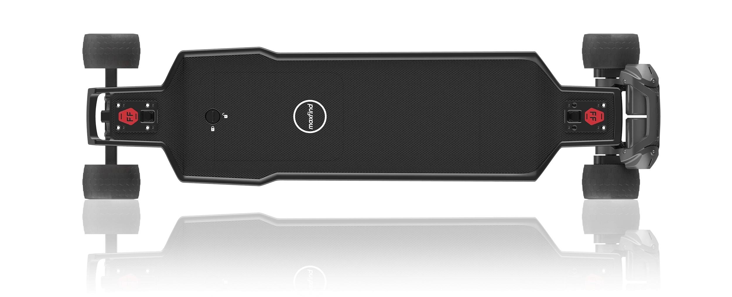 Maxfind FF BELT High Performance Electric Skateboard, Street Longboard with Remote, 3000W Hub Motors, 25 Miles Range, 28 Mph Speed, Quick Battery Swap Design