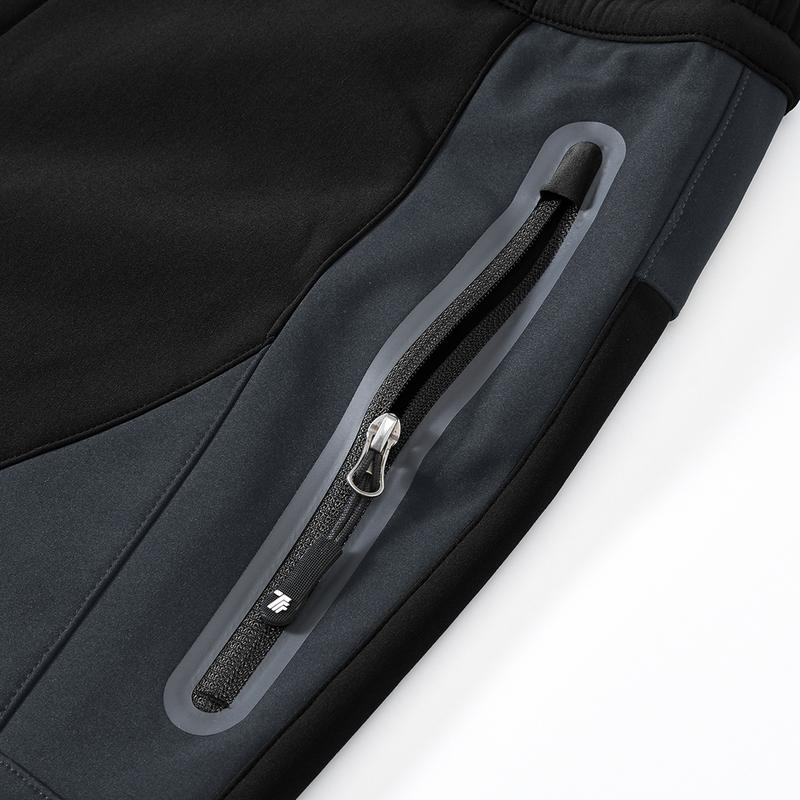 YSENTO Men's Winter Hiking Pants Waterproof Fleece lined Ski Snow Softshell Work Pants 4 Pockets for Outdoor Camping fishing Casual Athletic Jogging