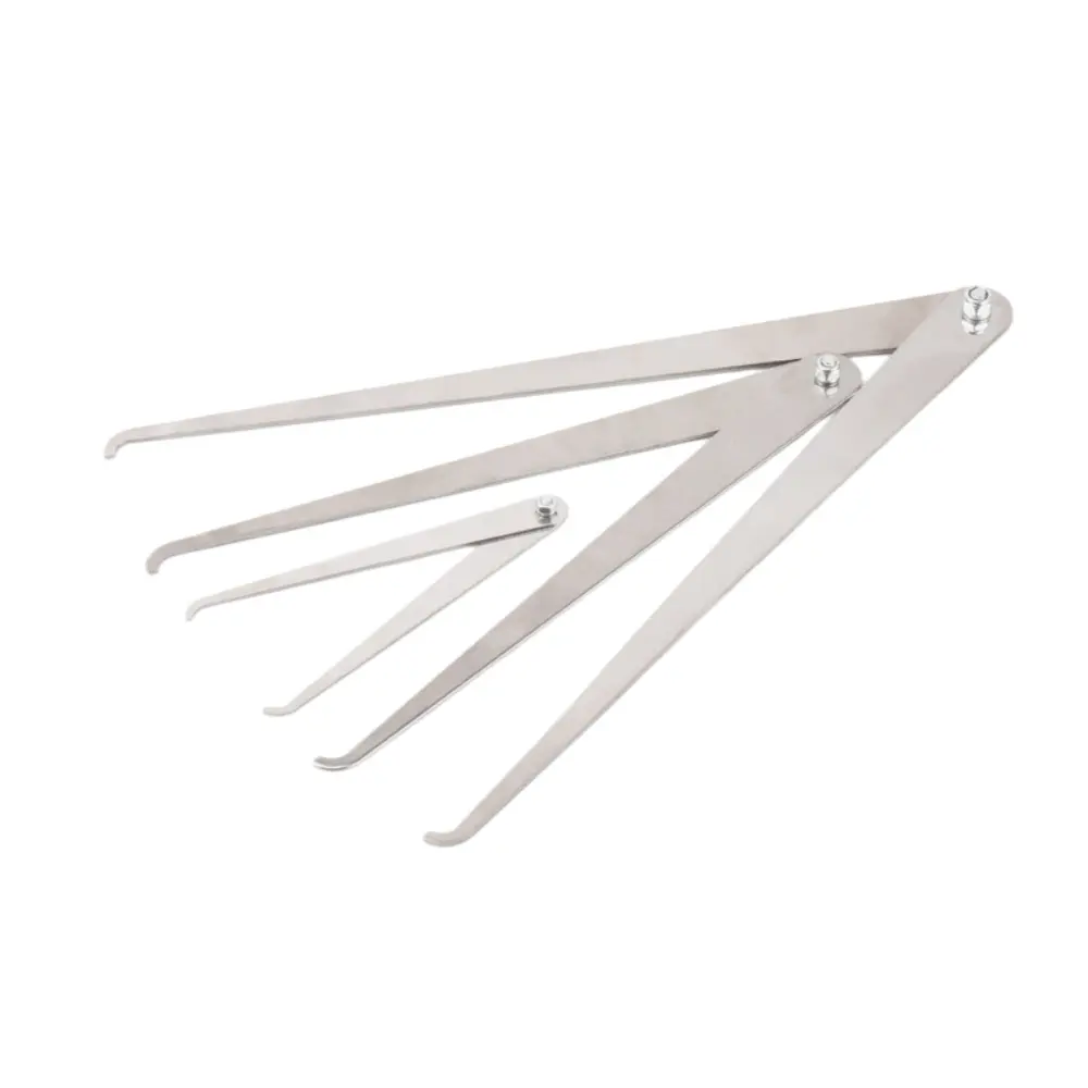 3-Piece Straight-Leg Stainless Steel Caliper Set (4"/8"/10"), Outside Calipers for Clay Sculpture & Pottery Measuring