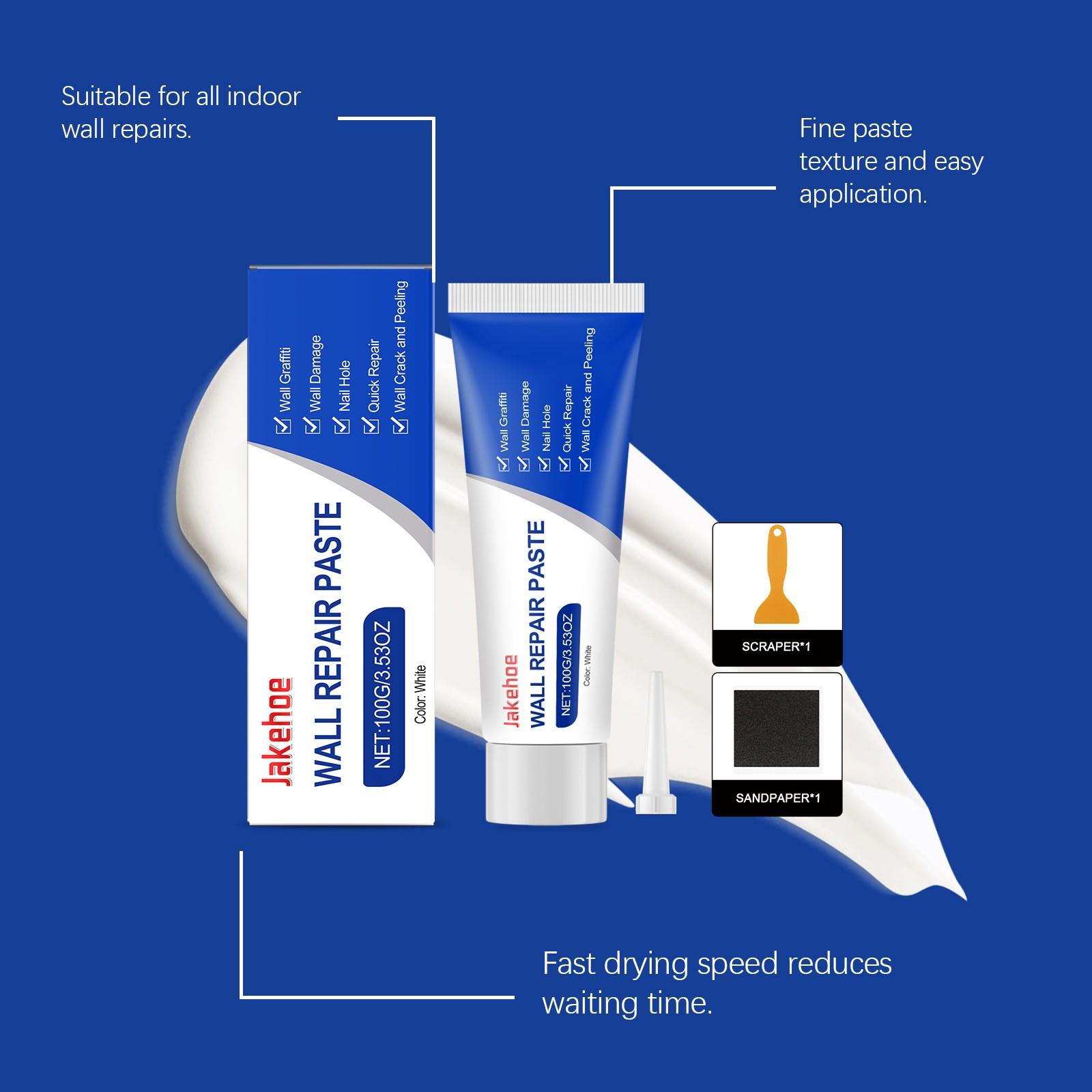 Dry wall repair kit 100g wall repair agent multifunctional fast drying paste adhesive heavy-duty concrete sealant waterproof self-adhesive