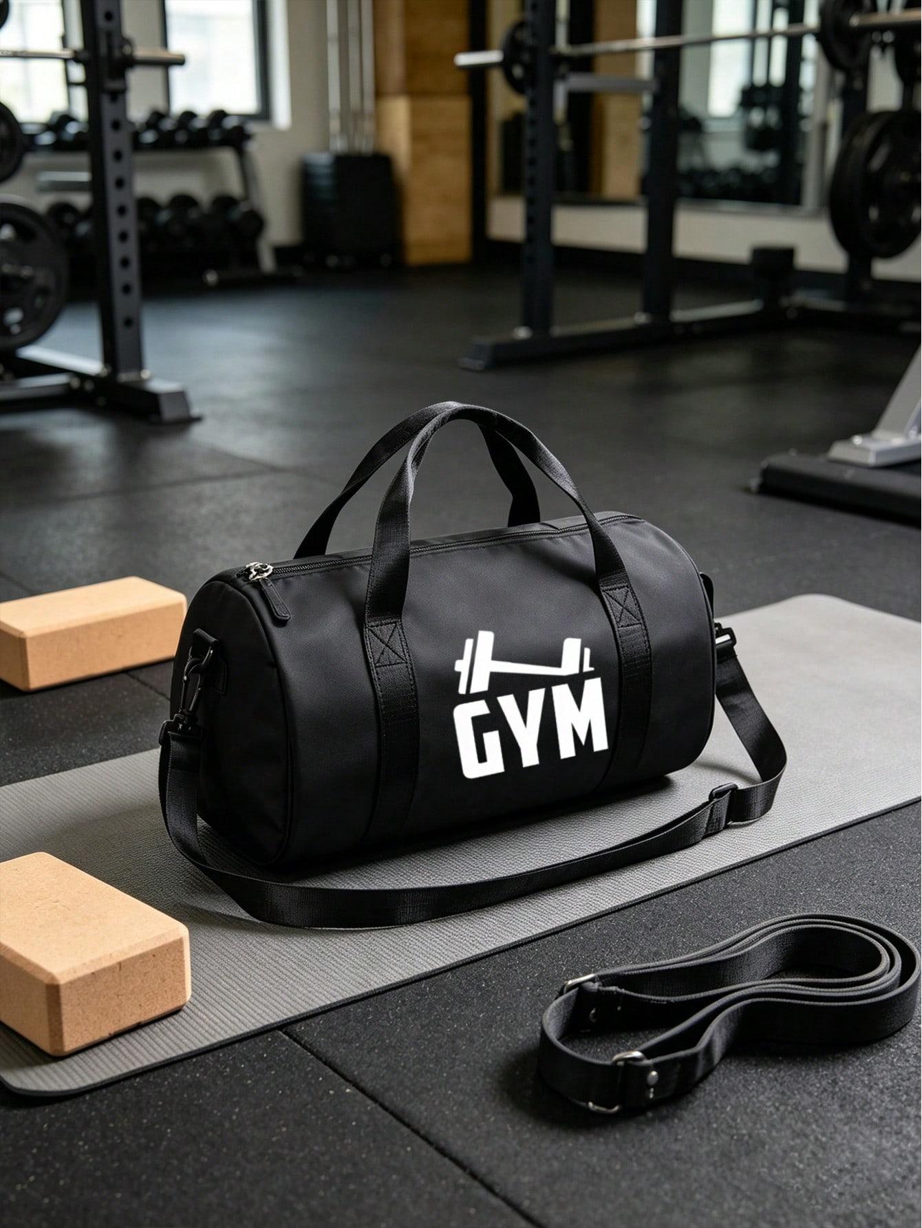 Fitness Print Travel Gym Bag Workout Sport Bags Large lightweight tote with reinforced handles, holds sports gear, shoes & towels. Perfect for yoga, workouts, sports and weekend trips, great Father's Day & graduation gift. Multifunctional Sports Bag