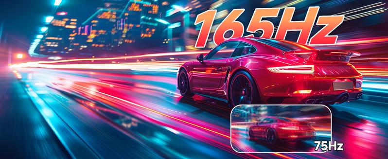 34-Inch Ultrawide Curved Gaming Monitor, 3440x1440 WQHD, Up to 165Hz, 1ms, 1500R Curvature, 100% sRGB, FreeSync Premium, HDMI 2.0 & DisplayPort 1.4, Wall Mountable - Black