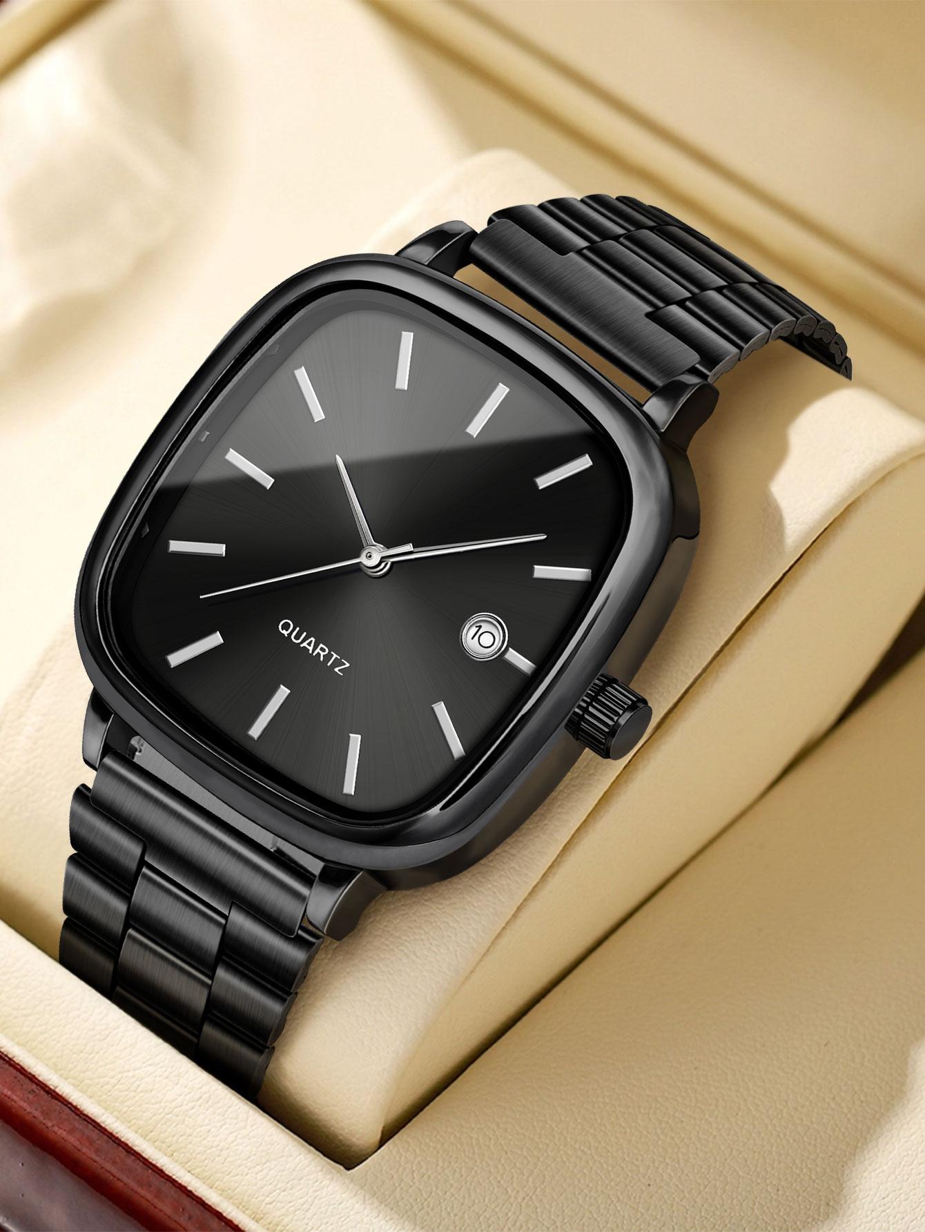 Men's Fashion Quartz Watch, Edgy Elite Design, Perfect for Business & Casual Wear, Minimalist Style, Ideal Premium Gift