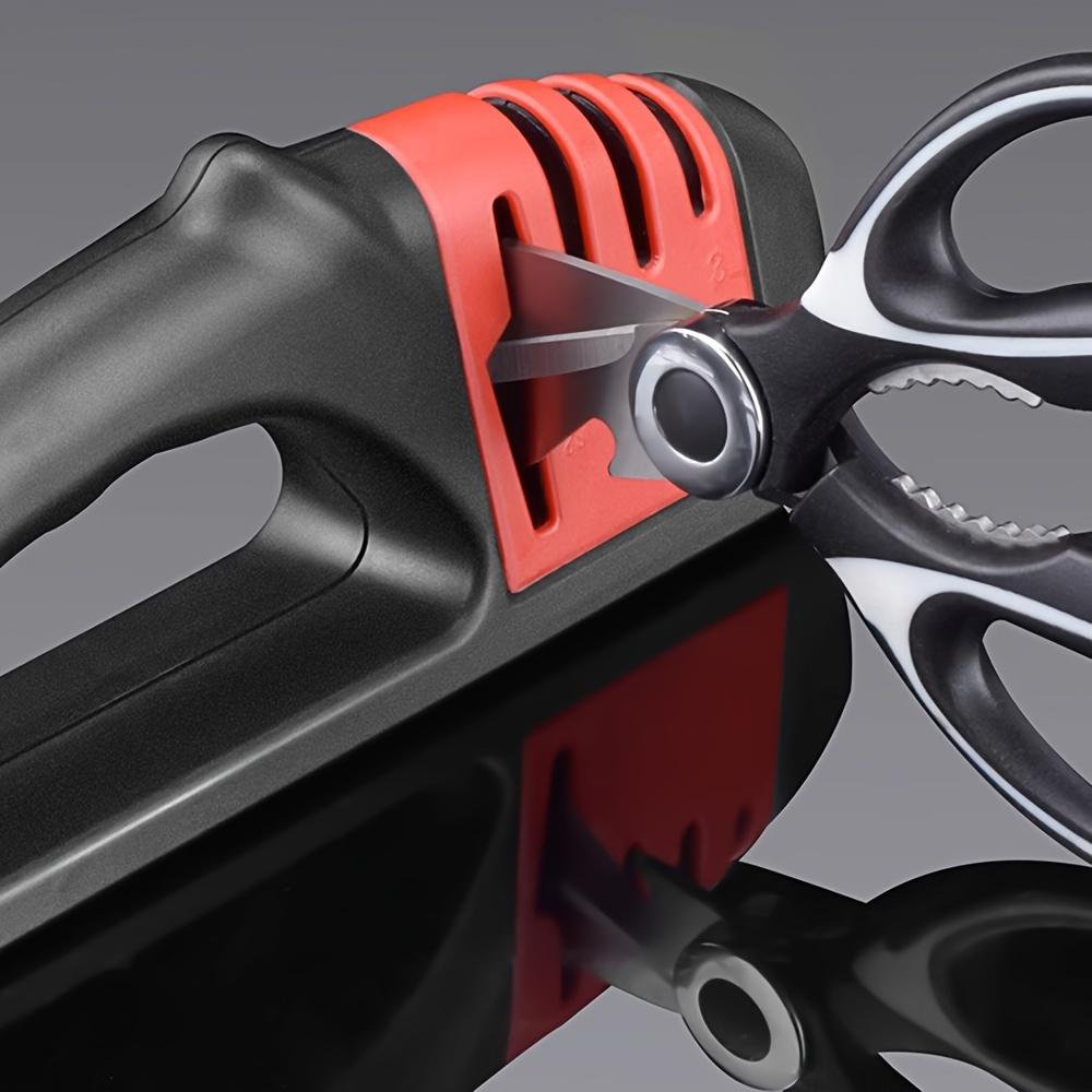 4-stage Professional Knife Sharpener, 1 Count Manual Knife Sharpening Tool, Kitchen Knife Sharpener, Kitchen Accessories