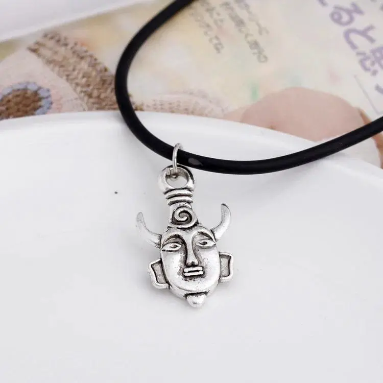 Goth Supernatural Dean Leather Rope Coppery Pendant Chain Necklace for Women Men Winchester Jensen Ackles Amulet Vintage Jewelry