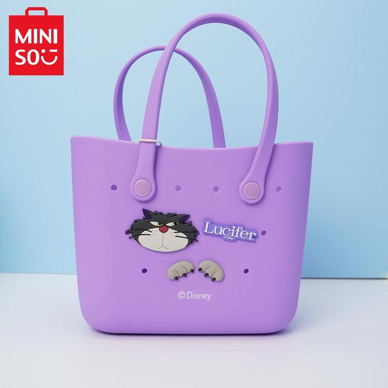 2025 NEW Disney Women Handbag Medium Size EVA Material Cute Cros Design Durable Bag Bento Bag For Girls For Travel Lotso Marie Cat Stitch Lucifer