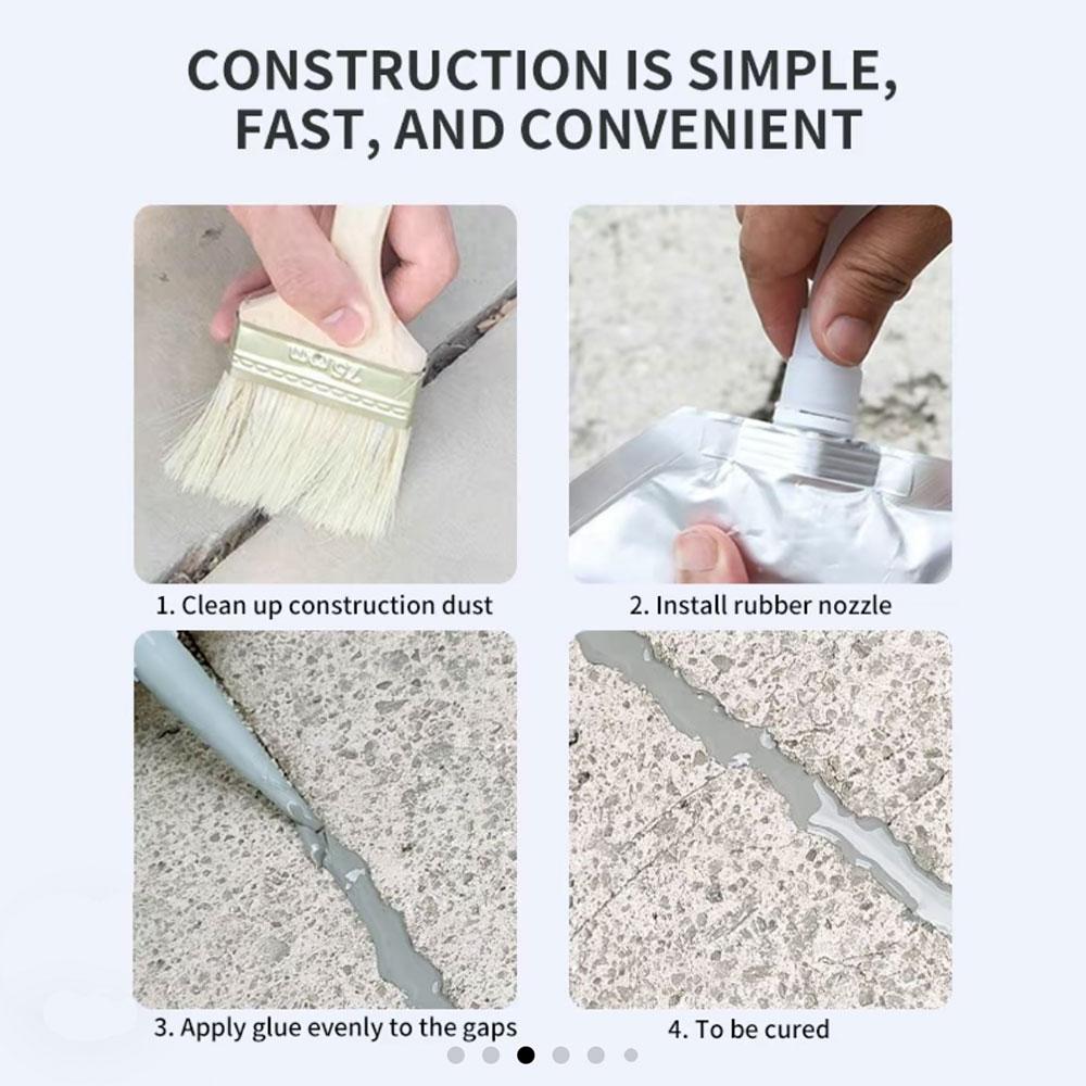 Concrete Caulking Adhesive, Concrete Sealant Waterproof Repair, Concrete Crack Filler, Outdoor Concrete Quick Dry Adhesive, 200/500g Resist Base Surface Cracking Strong Bonding