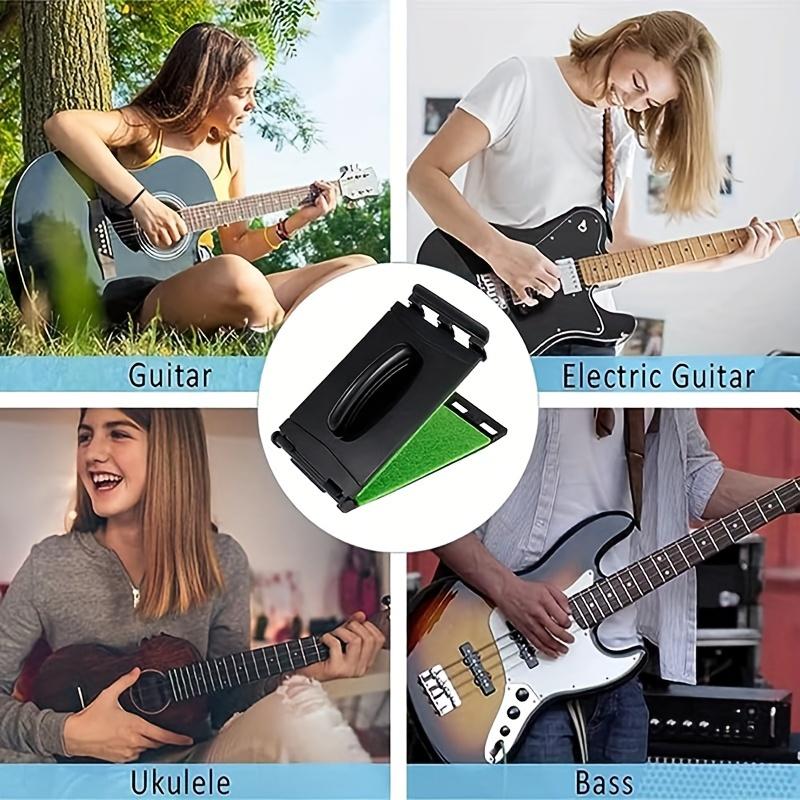 2pcs Guitar String Cleaner Brush Board Scrubber - Fingerboard Rub Cleaning Tool for Acoustic Electric Bass Maintenance Care Accessories, Acoustic Guitar Accessories