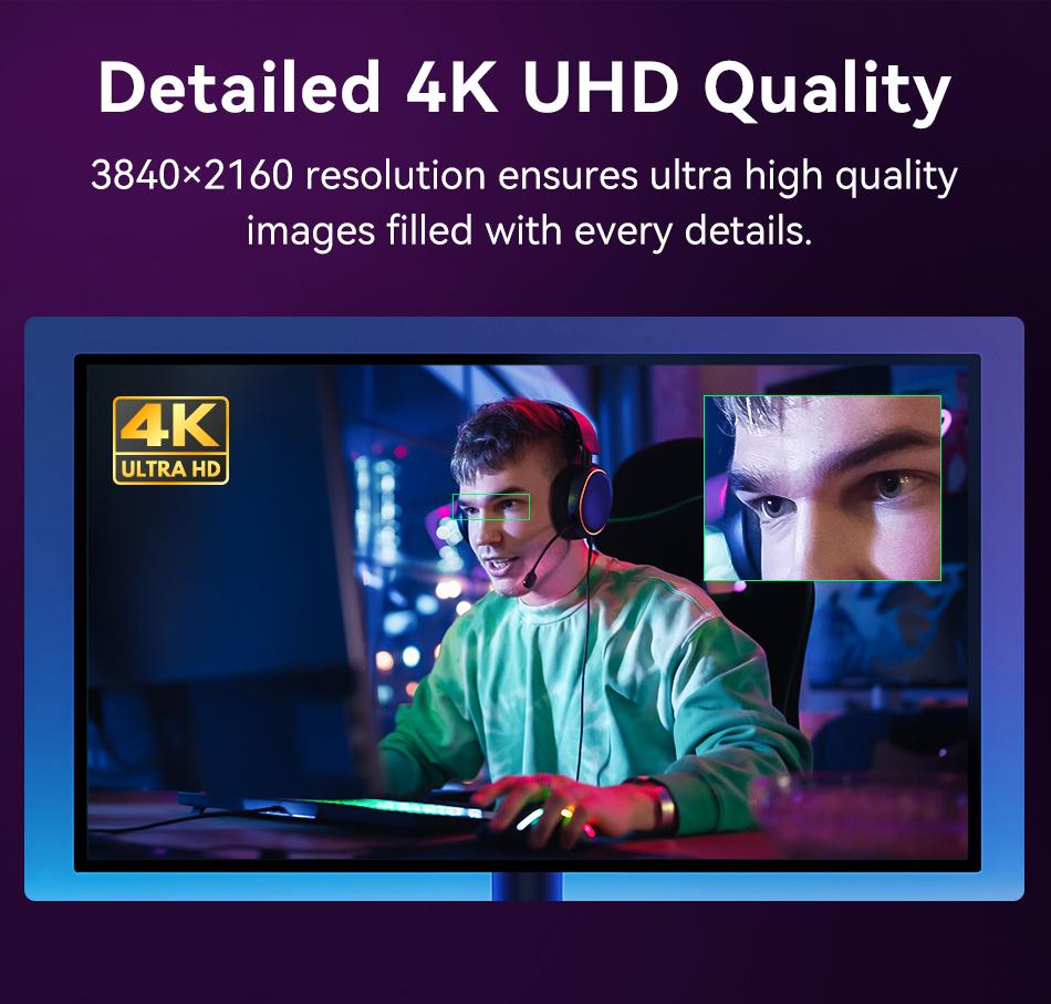 EMEET S800 4K HDR Webcam Autofocus Streaming Camera with Built-in Privacy Cover for Streaming Video Games Fathers Day Gift Laptop, TikTokShopBlackFriday