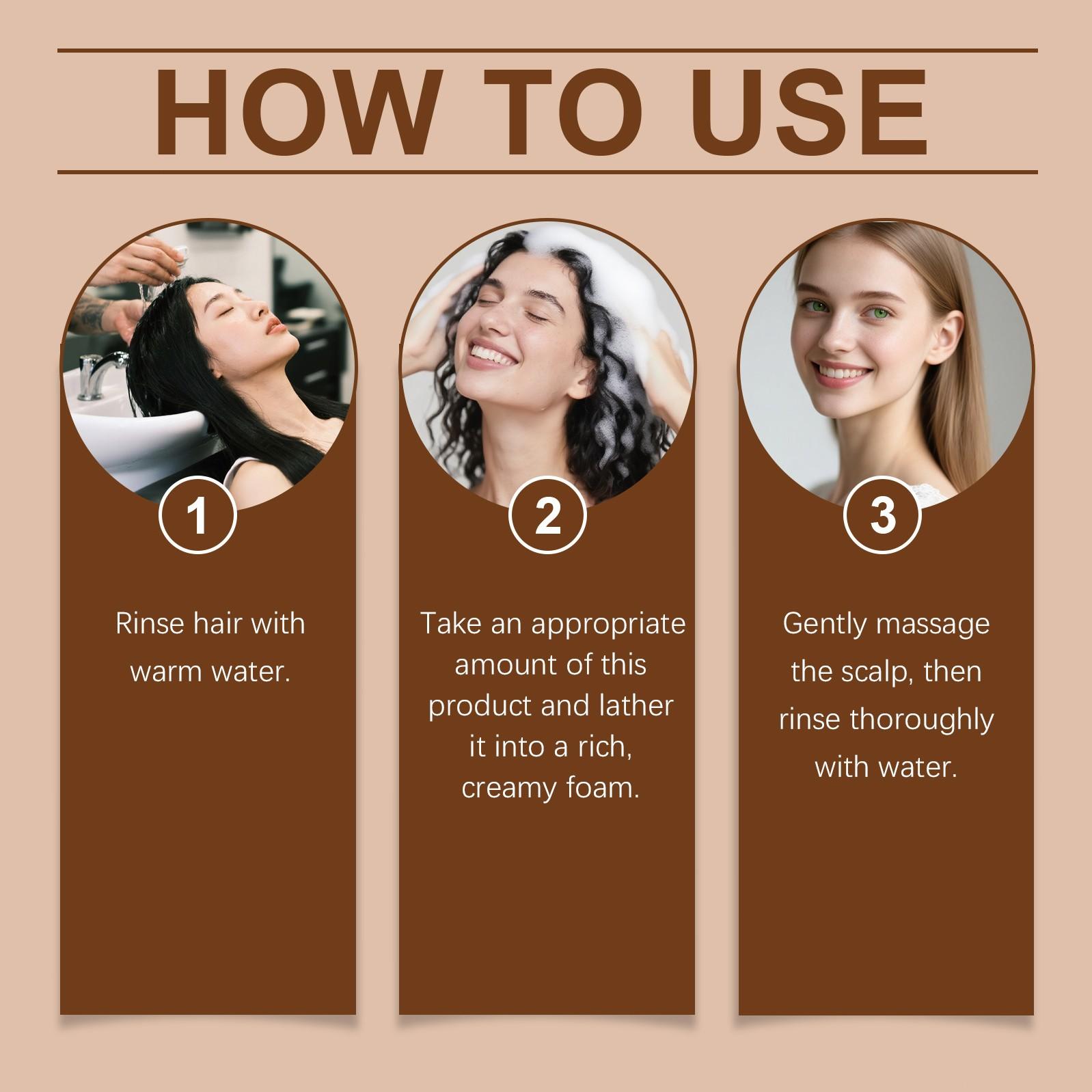 Biotin Shampoo Gentle Hair Cleansing, Volumizing Texture Nourishing Scalp, Refreshing Moisturizing Shampoo, Softening & Hydrating Formula