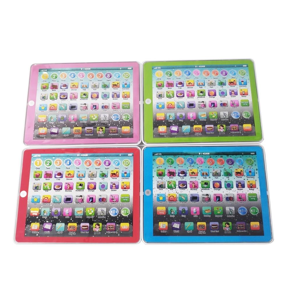 Large-Sized English Tablet Learning Machine Model Toy For Children With Simulated Lighting, IPAD Early Education Educational Story Machine