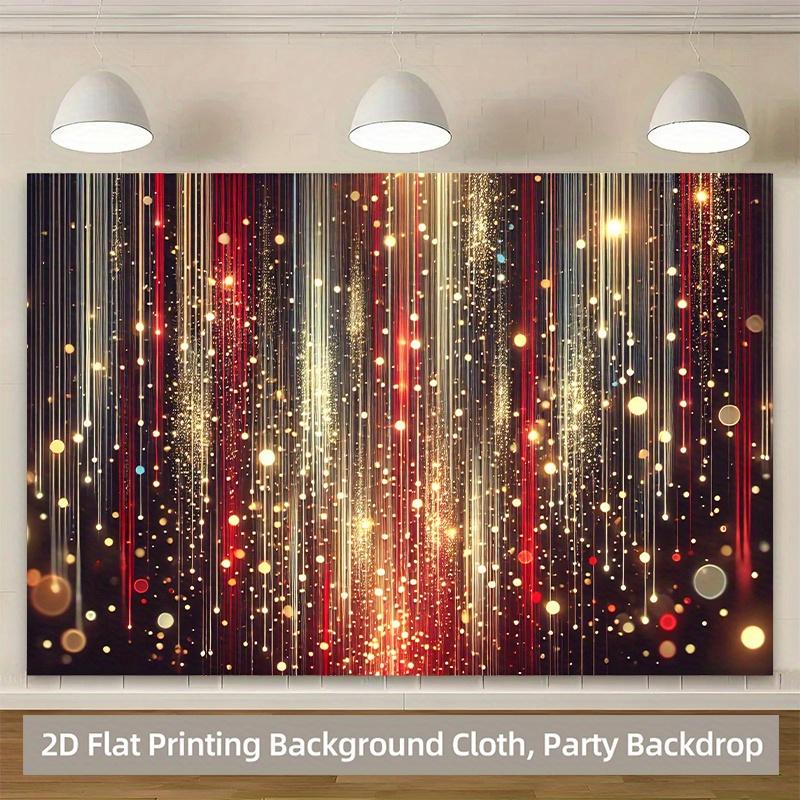 2D Flat Banner 1pc, Flashing Light Polyester Background, Durable Fabric, Ideal for Photography, Live Streaming, Weddings, Indoor/outdoor Decor