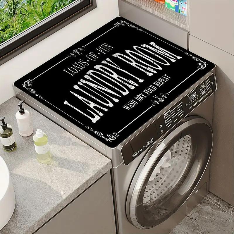 1pc Dish Drying Pad, Washing Machine Dust Cover Durable Decorative Mat, Soft Faucet Absorbent Mat, Reusable Washstand Drain Mat, Kitchen & Bathroom Accessories