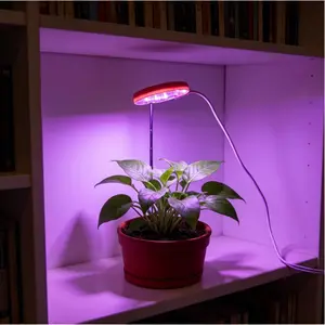 Plant Growth Lamp is Suitable for Small and Medium-Sized Plants, Set It & Forget It! Full Spectrum Grow Light for Indoor Plants with Smart Auto Timer & 10 Dimming Levels – USB Powered, Height Adjustable, Perfect for Desk, Kitchen, Office