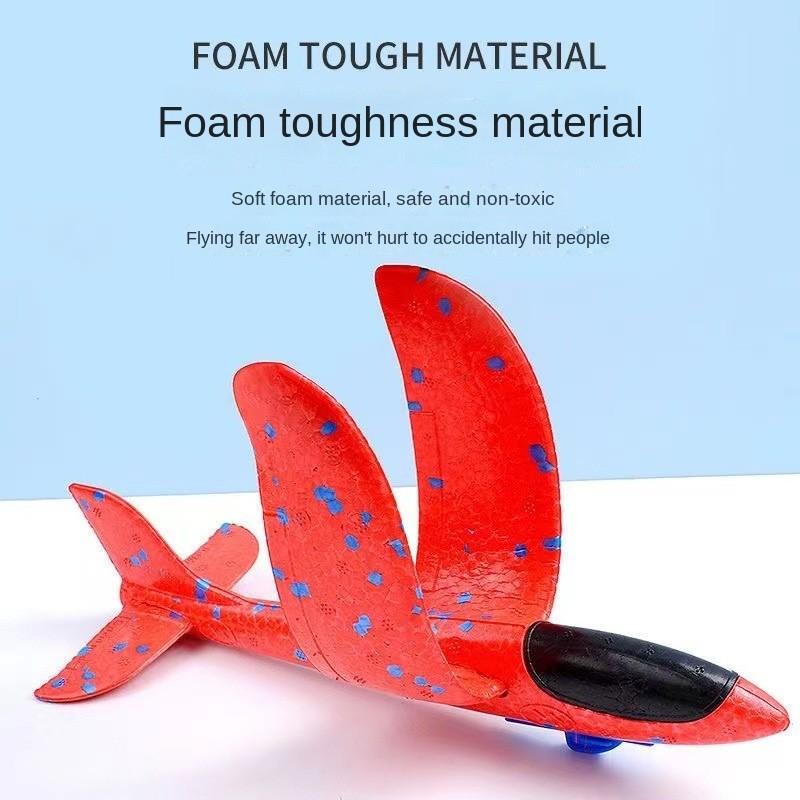 9.45'' Foam Glider Plane Toy for Boys, Flying Toys Birthday Gifts for Boys Girls Ages 4-12, Fun Outdoor Play Equipment