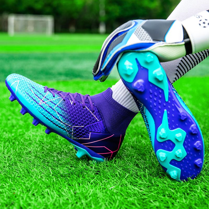 Men's High Top Football Shoes, BreathableComfortable Football Cleats, Professional Football Shoes