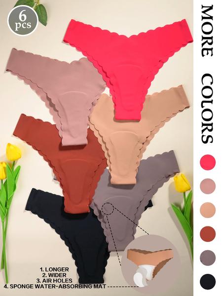 Cameltoe Proof Seamless Slim Fit Thongs Made With Sandwich Like Patented Insert 3-LAYER PROTECTION Women's Leopard Print Thong Panties, Breathable Low Waist Seamless Underwear, Fitted Casual Yoga Gym Wear, 4/6 Pack