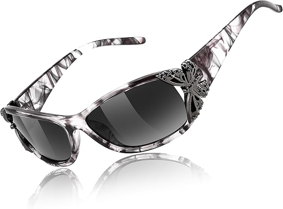 EyeconicFinds Women's Polarized Night Vision Glasses, Yellow Lens, Anti-glare, Safe Driving, B0103, Y2K Style, UV Protection, Sunglasses, B0078 EyeconicFinds Women's Polarized Night Vision Glasses, Yellow Lens, Anti-glare, Safe Driving, B0103, Y2K Style, UV Protection, Sunglasses, B0078