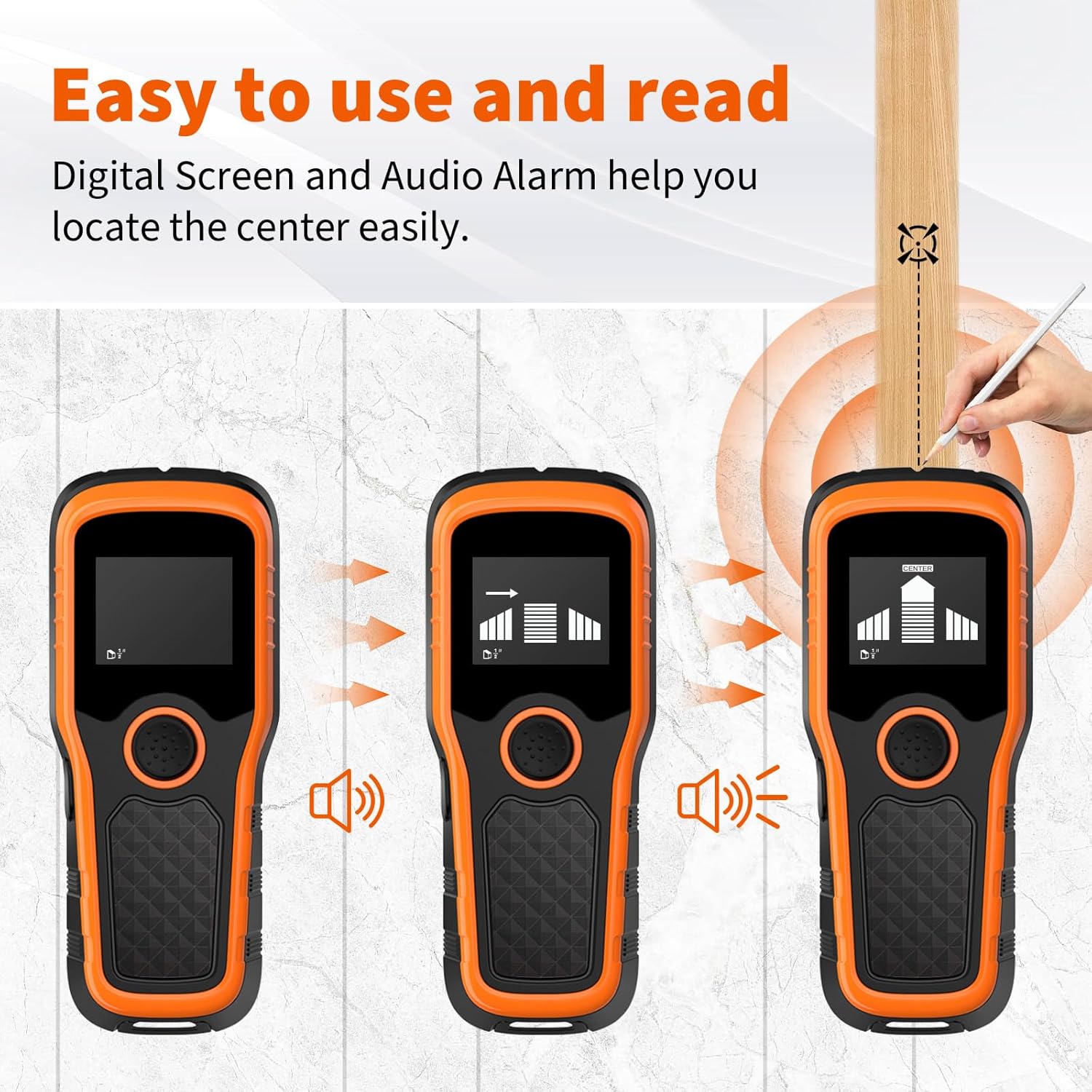 HD LCD Display Sound Light Alerts
