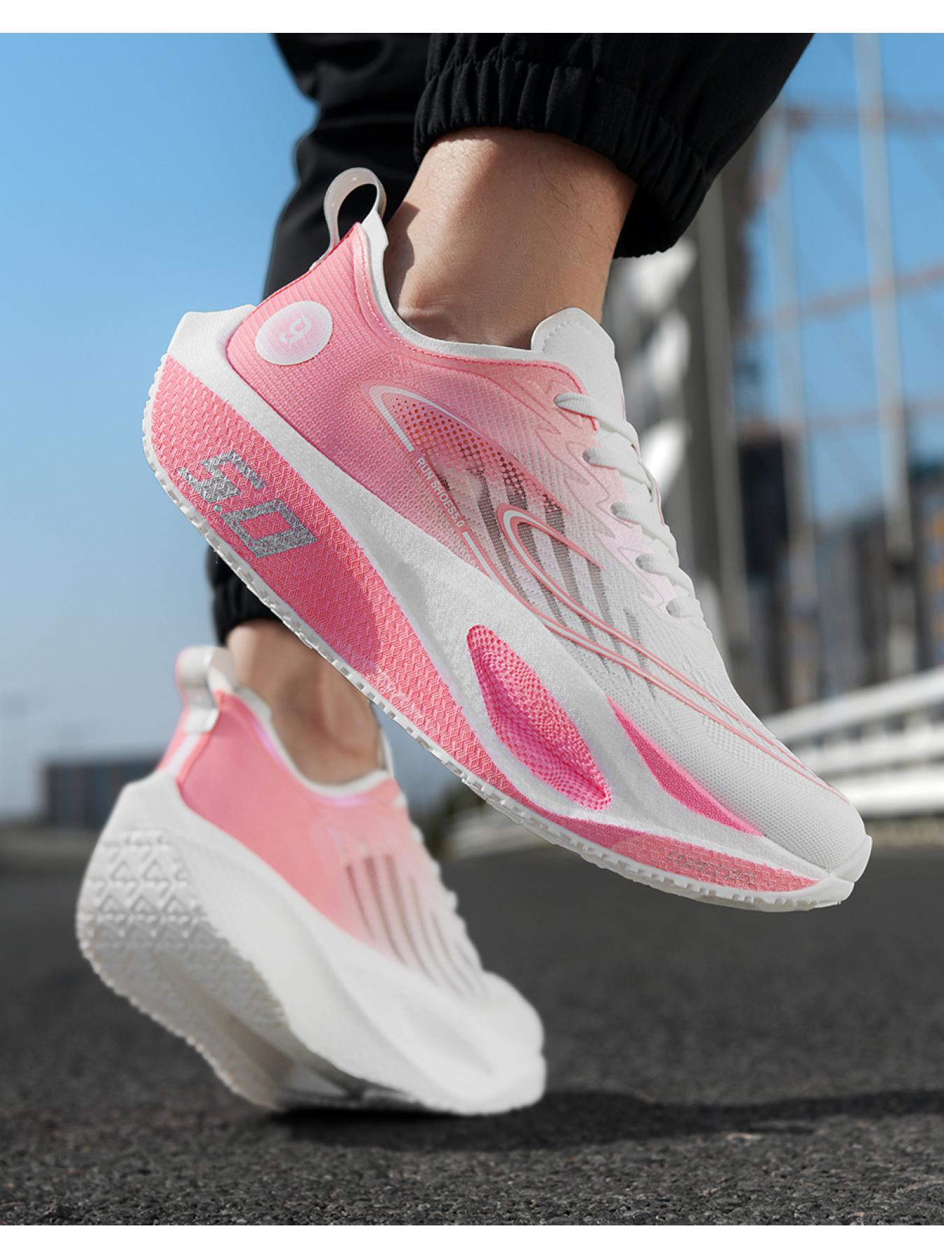 Unisex Breathable Mesh Running Shoes: Supportive Wrap Design, Sporty & Outdoor Training Shoes