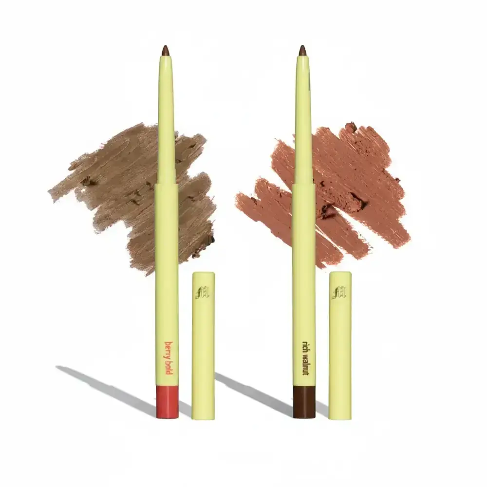 Made By Mitchell Lip Liner 2-Pack Bundle, 2 x 0.25g Retractable Stick Lip Liners in Mixed Shades Including Rich Mitch, Glad You're Here, Honeysuckle, Berry Bold, Choices, Deep Delivery