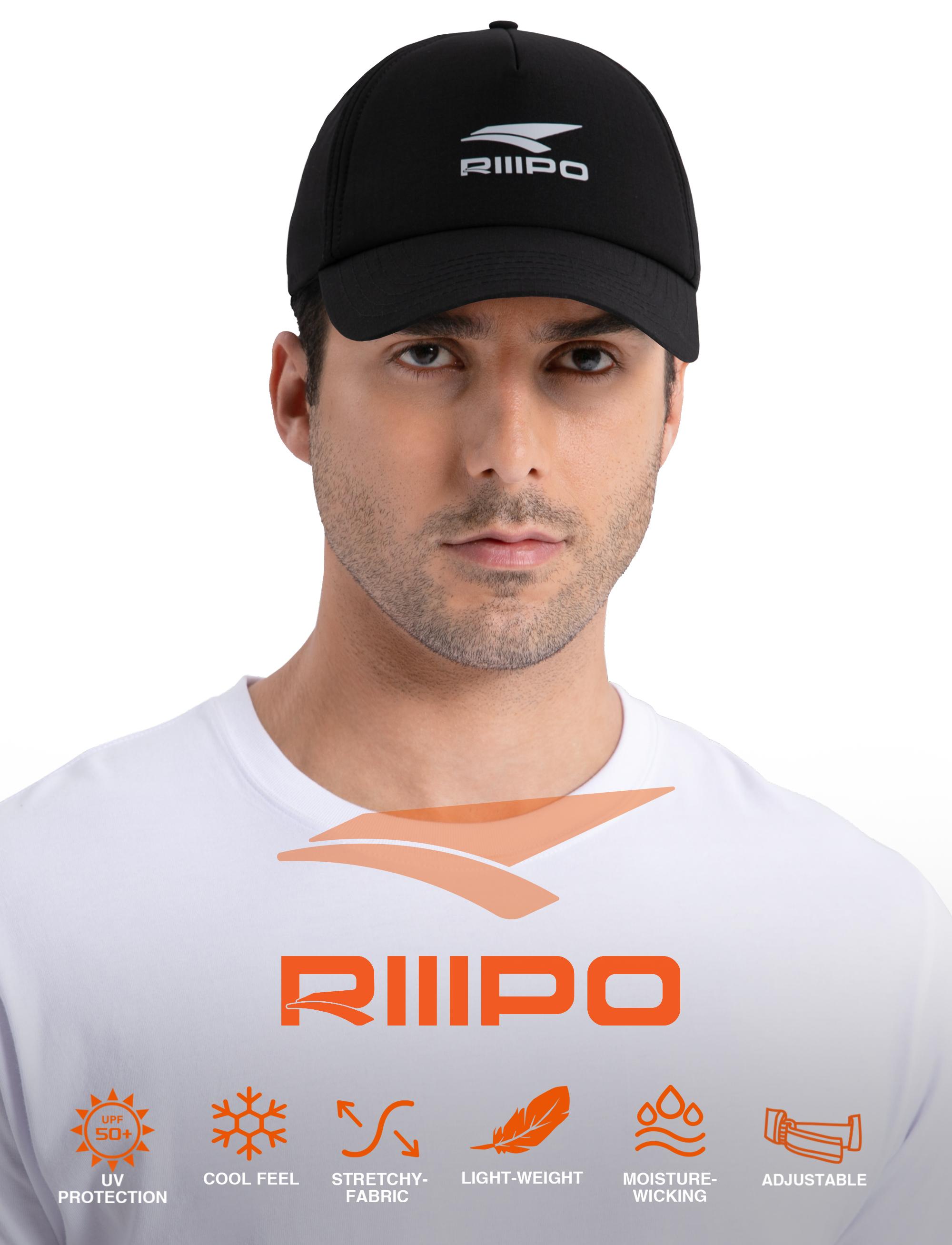 【RODEEL】RIIIPO Trucker Hat UPF 50+ Sun UV Protection Outdoor Fishing Hat Light Weight Moisture Wicking Baseball Cap for Outdoor Sports Gym Workout Fishing Hiking Boating Camping Running Construction Roofing Landscaping Gardening, Holiday Gift