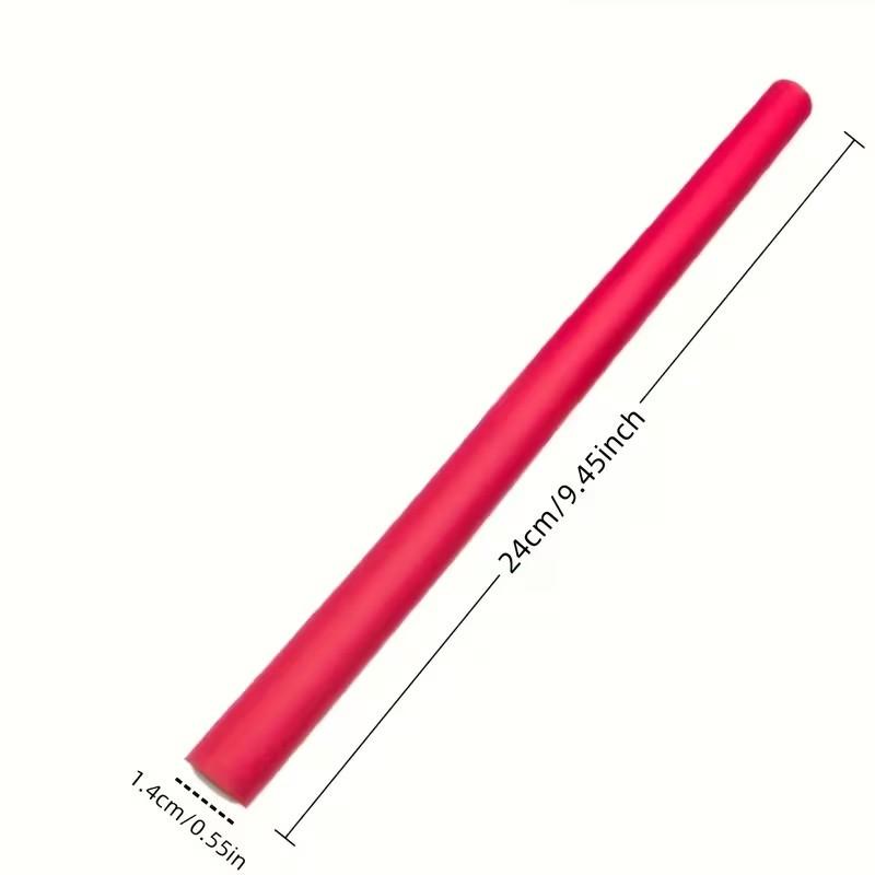 10pcs Flexible Hair Rollers Set, No Heat Curling Rods for Soft Waves & Spirals, DIY Foam Hair Rolls for Short & Long Hair, Blue, Heatless Hair Curlers