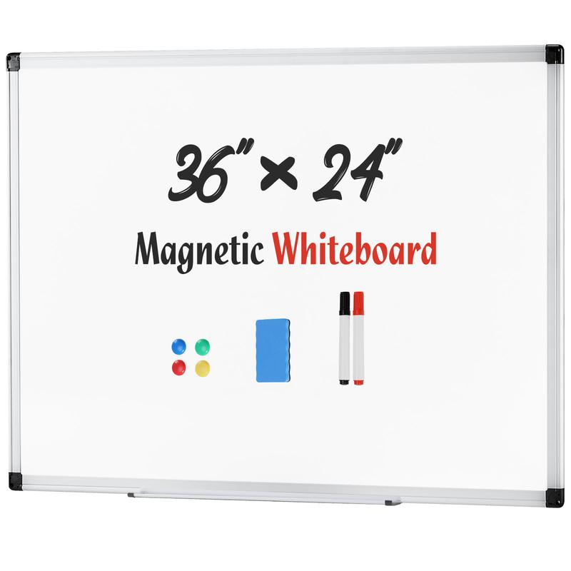 【Deal】Magnetic Dry Erase Board, 36 X 24 Inches White Board for Home Office School,Sliver Reinforced Aluminum Frame
