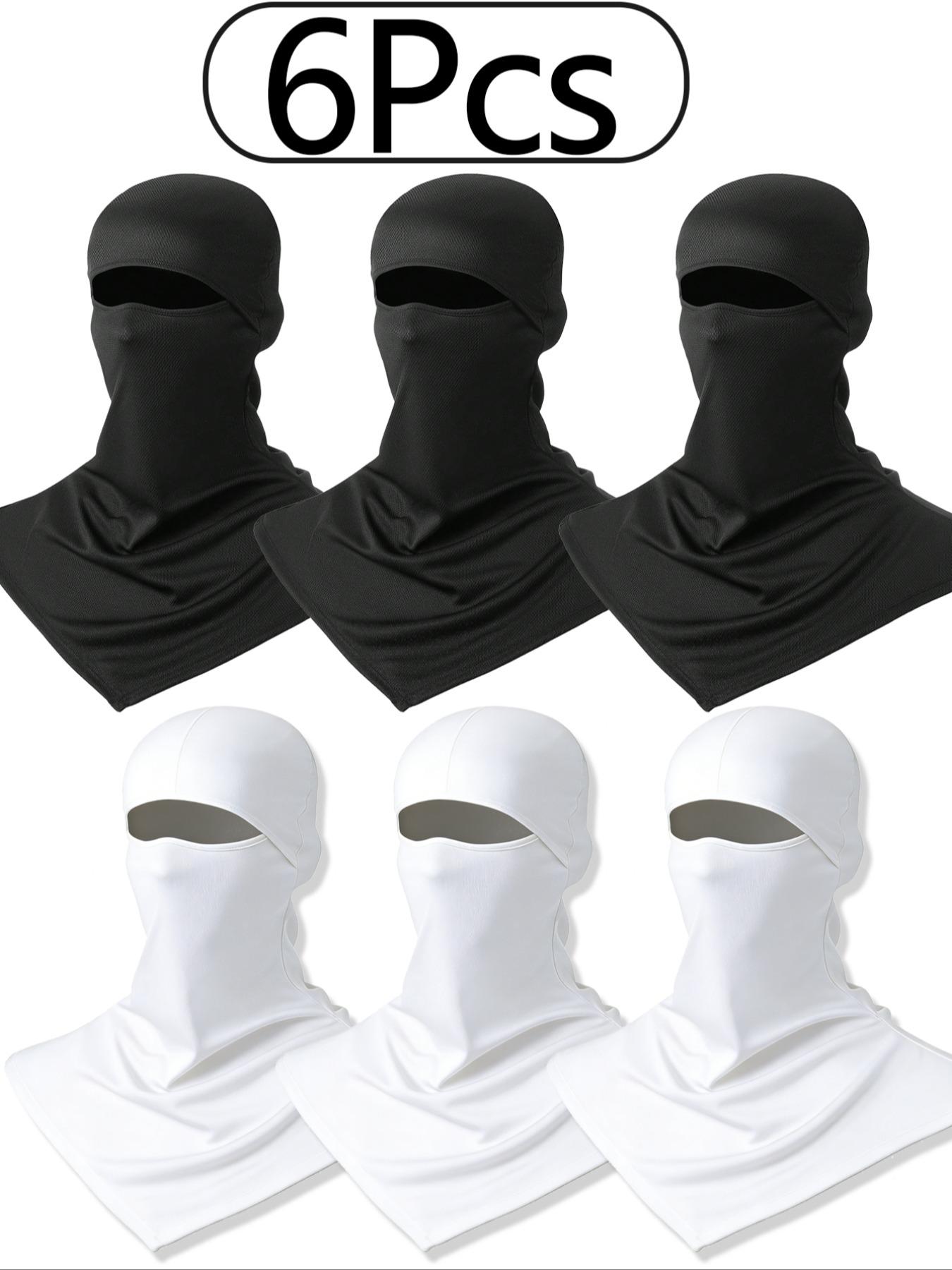 6 Pack Breathable Long-Length Full Face Mask for Men & Women, Sun Protection Quick-Dry Fishing Head Cover, Sweat-Absorbent Sports Balaclava 6 Pack Breathable Long-Length Full Face Mask for Men & Women, Sun Protection Quick-Dry Fishing Head Cover, Sweat-Absorbent Sports Balaclava