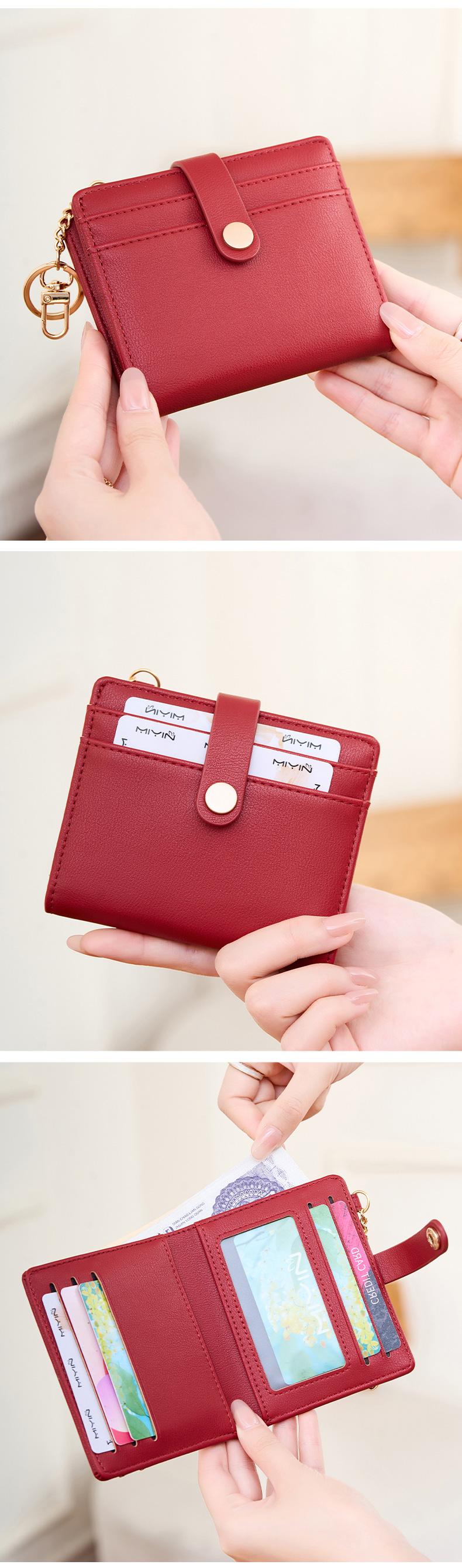 RFlD barrier, ultra-thin double fold credit card wallet,women's multifunctional, small and lightweight coinwallet, women's fashionable pocket wallet, designed forsecurity, unique design,ideal gift，Christmas Gift, Valentine's Day Gift, Rfid Wallet