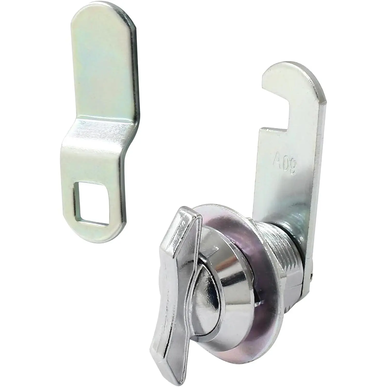 5/8 Inch Thumb Operated Offset Cabinet Cam Lock | 1 count, Keyless Compartment Lock Latch, For Cabinet Mailbox Drawer RV Compartment Door, Maximum Door Thickness: 5/8" (16 mm)
