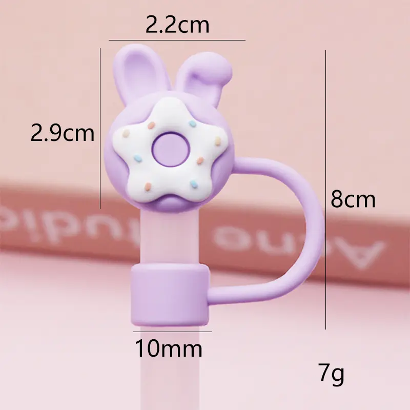 Purple Rabbit Ear Donut 10mm