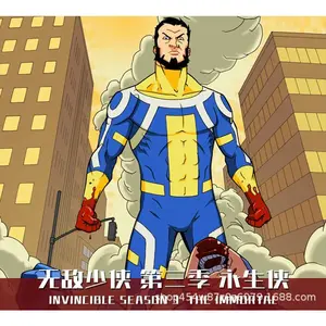 The Immortal Cosplay Fantasia Anime Invincible Costume Disguise Adult Men Male Fantasy Male Halloween Carnival Party Clothes