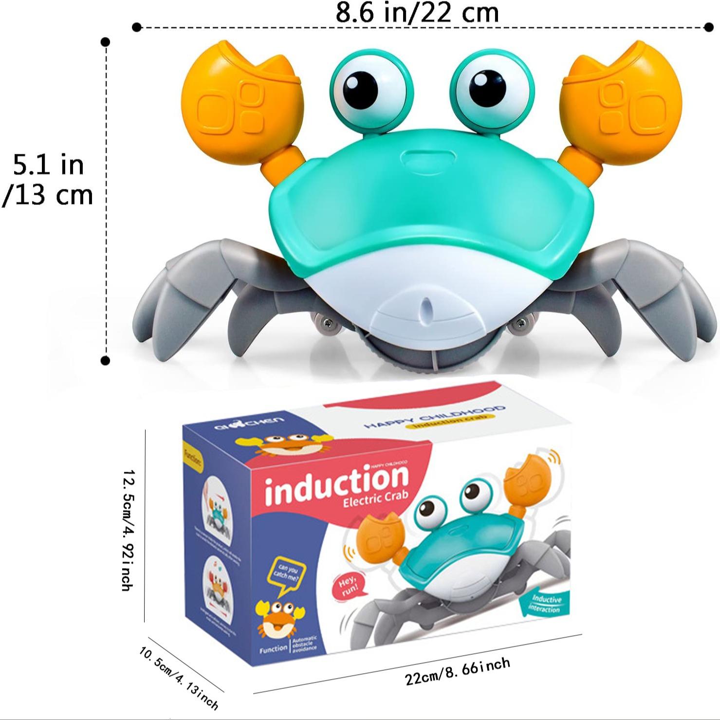 Electric Crawling Crab Design Toy, Automatic Avoidance Walking Sensory Toy with Music & Light, Interactive Musical Toy, Fidget Toys, Birthday Gifts Electric Crawling Crab Design Toy, Automatic Avoidance Walking Sensory Toy with Music & Light, Interactive Musical Toy, Fidget Toys, Birthday Gifts