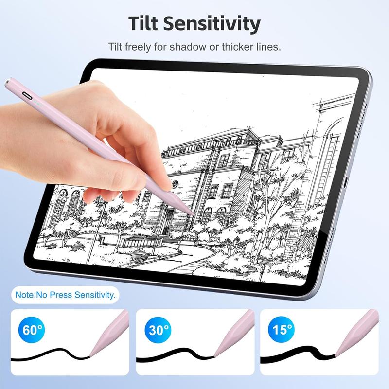 Stylus Pen for ipad, Active Pencil with Quick Charge, Palm Rejection Tilt Sensor, Magnetic Pen Compatible with 2018-2025 iPad Pro 13 M4 /11"/12.9"/10/9/8/7/6,iPad mini 5/6,iPad Air3/4/5/M2/M3