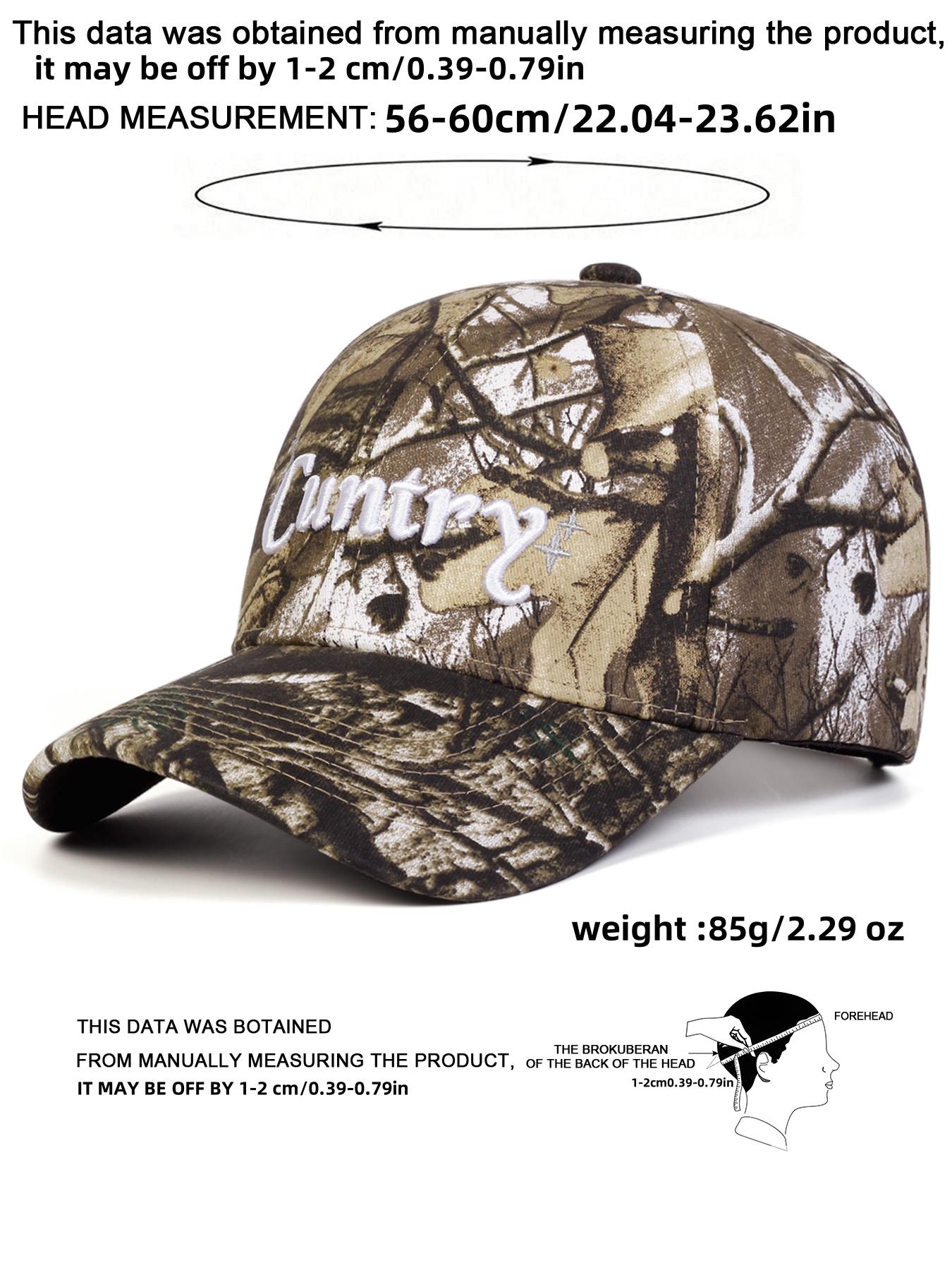 Unisex Camouflage Country Letter Embroidery Baseball Cap, Adjustable Outdoor Sun Protection Hat for Travel Beach Vacation High Quality Hat