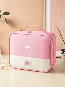 Portable Oxford Cloth Medical Storage Bag, Durable & Waterproof First Aid Kit, Compact for Travel & Home Emergencies, Ideal for Outdoor Activities