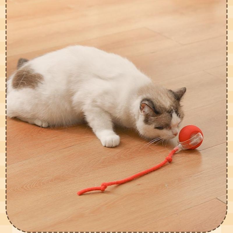Automatic Cat Toy Ball Self-Entertainment Smart Interactive Kitten Wand, Energy Consuming Electric Dog Ball, Automatic Rolling Ball, Fun Pet Toys for Cats and Dogs Automatic Cat Toy Ball Self-Entertainment Smart Interactive Kitten Wand, Energy Consuming Electric Dog Ball, Automatic Rolling Ball, Fun Pet Toys for Cats and Dogs