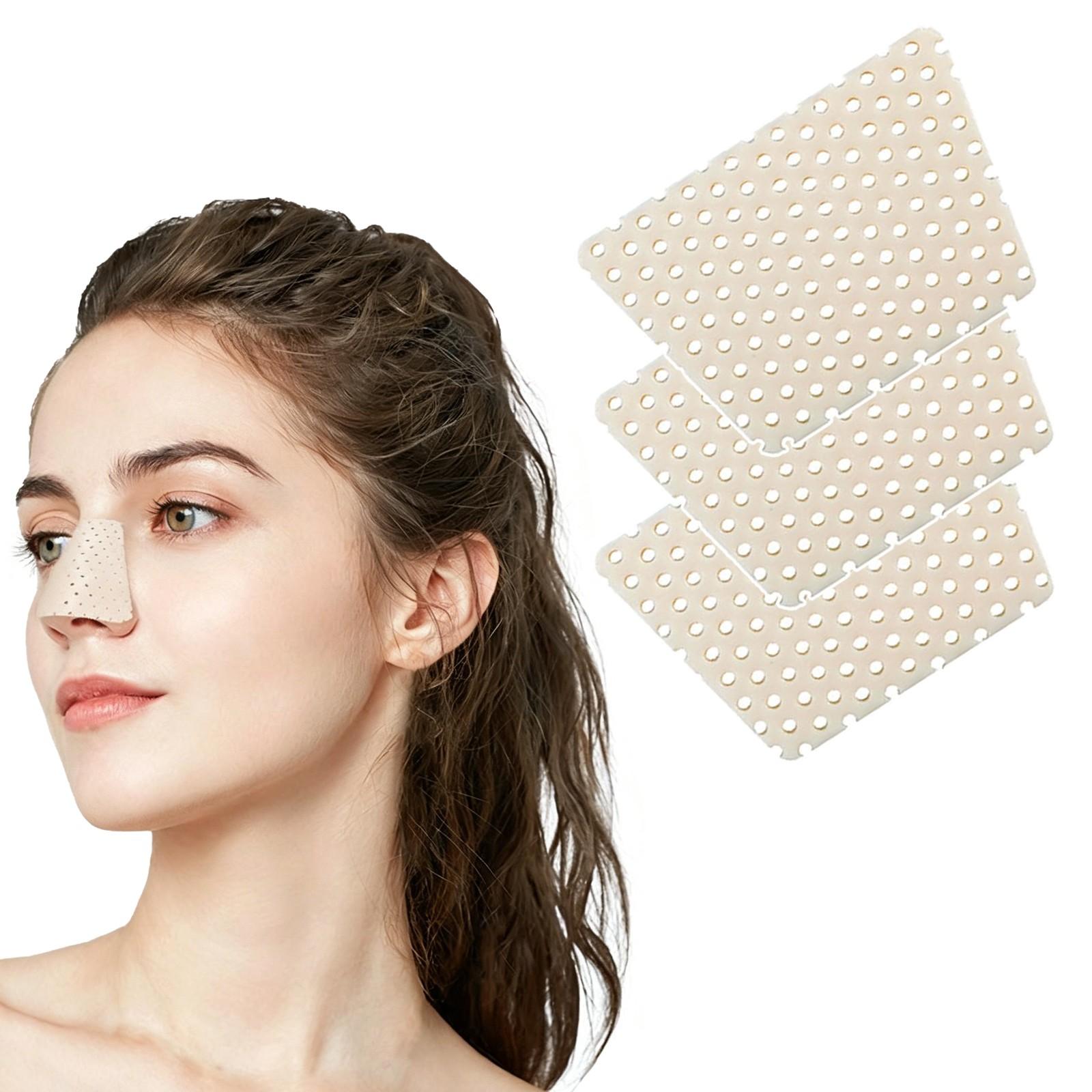 3pcs Self-Molding Thermoplastic Nasal Splint, External Nose Brace, Good Air Permeability, Strong Malleability, Reusable Design, Perforated Structure, Nose Shaping Support Tool, Daily External Nose Care Accessory For Men And Women