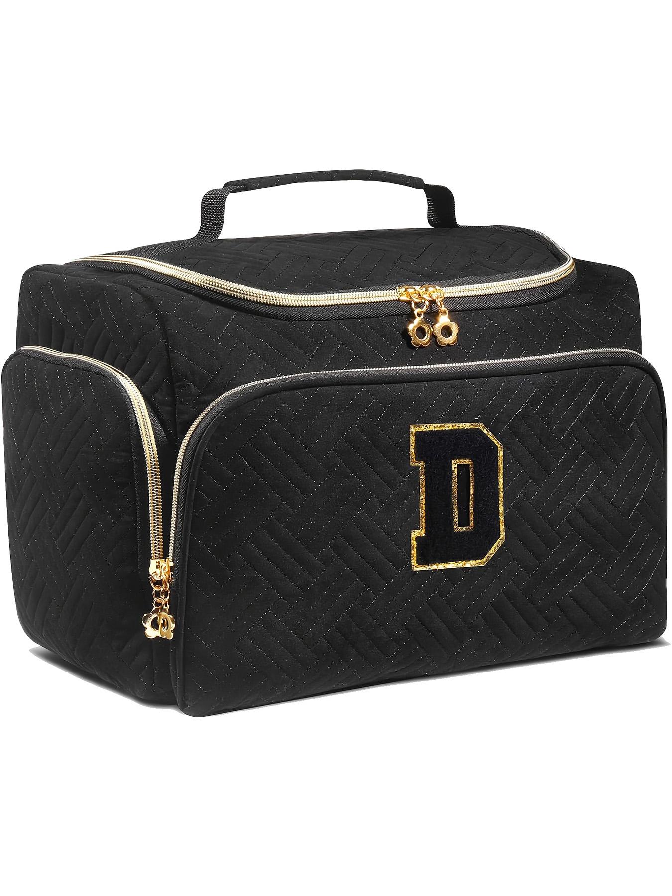 Large Wide-Open Travel Toiletry Bag, Lightweight Makeup Cosmetics Organizer with Handle, Essential Toiletries Storage for All Seasons, Travel Cosmetic Bags, Cosmetic Pouch