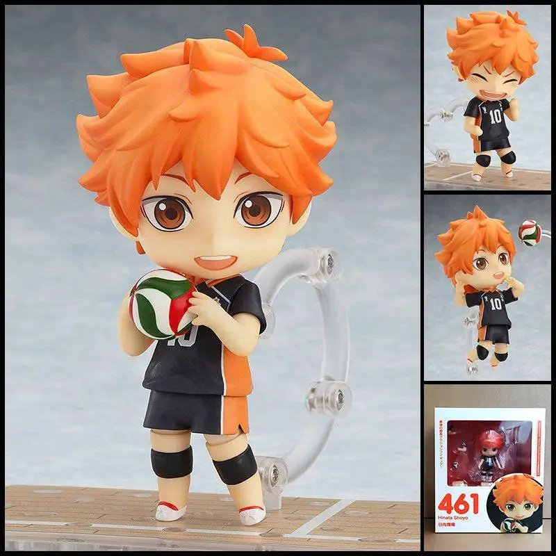 Hot Anime Haikyuu 489# Tobio Kageyama 1411# 461# Hinata Shoyo Figures Decoration Statue Collection Movable Model Doll Toy Gift