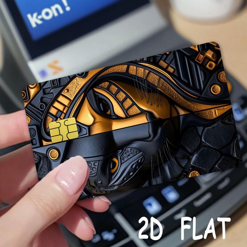 Credit Card Stickers 2 Pack, Ultra-Thin Waterproof Scratch-Resistant, Customizable Bank Card Decals, Durable, Adult Use, Perfect Holiday Gift