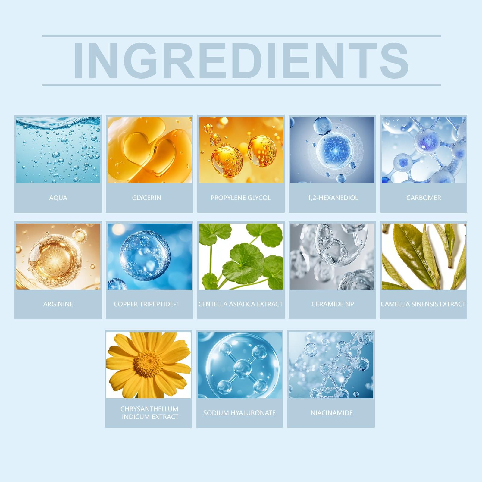 Zyvarn Radiance Boost Revitalizing Serum | Centella Asiatica Niacinamide Hyaluronic Acid Ceramides Copper Tripeptide-1, Gentle for Sensitive Skin, Soothing Brightening Hydrating Barrier Repair Daily Face Serum