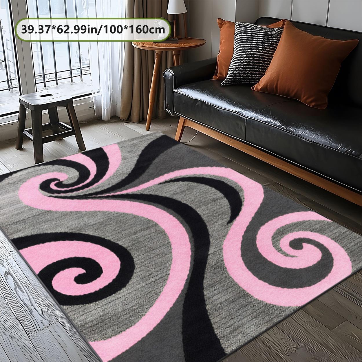 Velvet soft and comfortable patterned printed carpet, Modern Abstract Rug, suitable for multiple scenarios, available in various sizes, soft and non-shedding