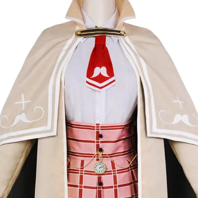 Virtual Idol Watson Amelia Ame Cosplay Costume Hololive EN Holo Vtubers Full Set Detective Uniform Outfit Cap Wig Halloween