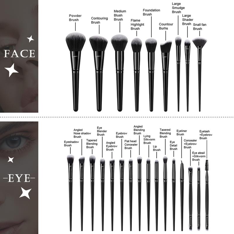 Beauty Makeup Tool Set, 46pcs/set Cosmetic Brush & Beauty Sponge & Puff & Makeup Bag & Eyelash Curler & Cleaning Pad, Professional Makeup Tools Set, Trending Products, Makeup Brushes Set, Makeup Storage Bag, Makeup Brush Kit