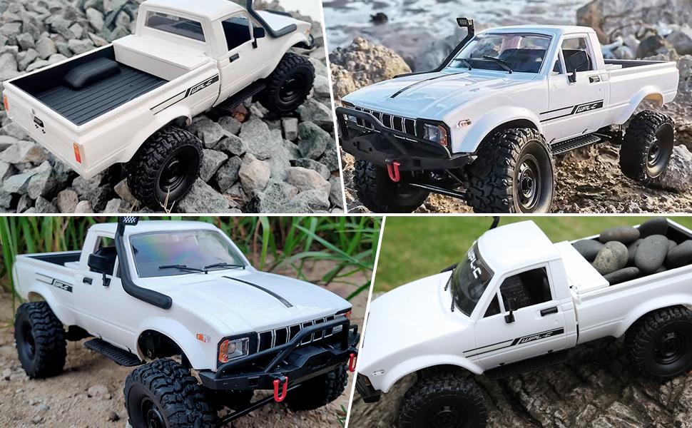 ARRIS 1/16 RC Rock Crawler 4x4 Off Road Truck All Terrain RC Pickup for Adults (RTR, White) ARRIS 1/16 RC Rock Crawler 4x4 Off Road Truck All Terrain RC Pickup for Adults (RTR, White)