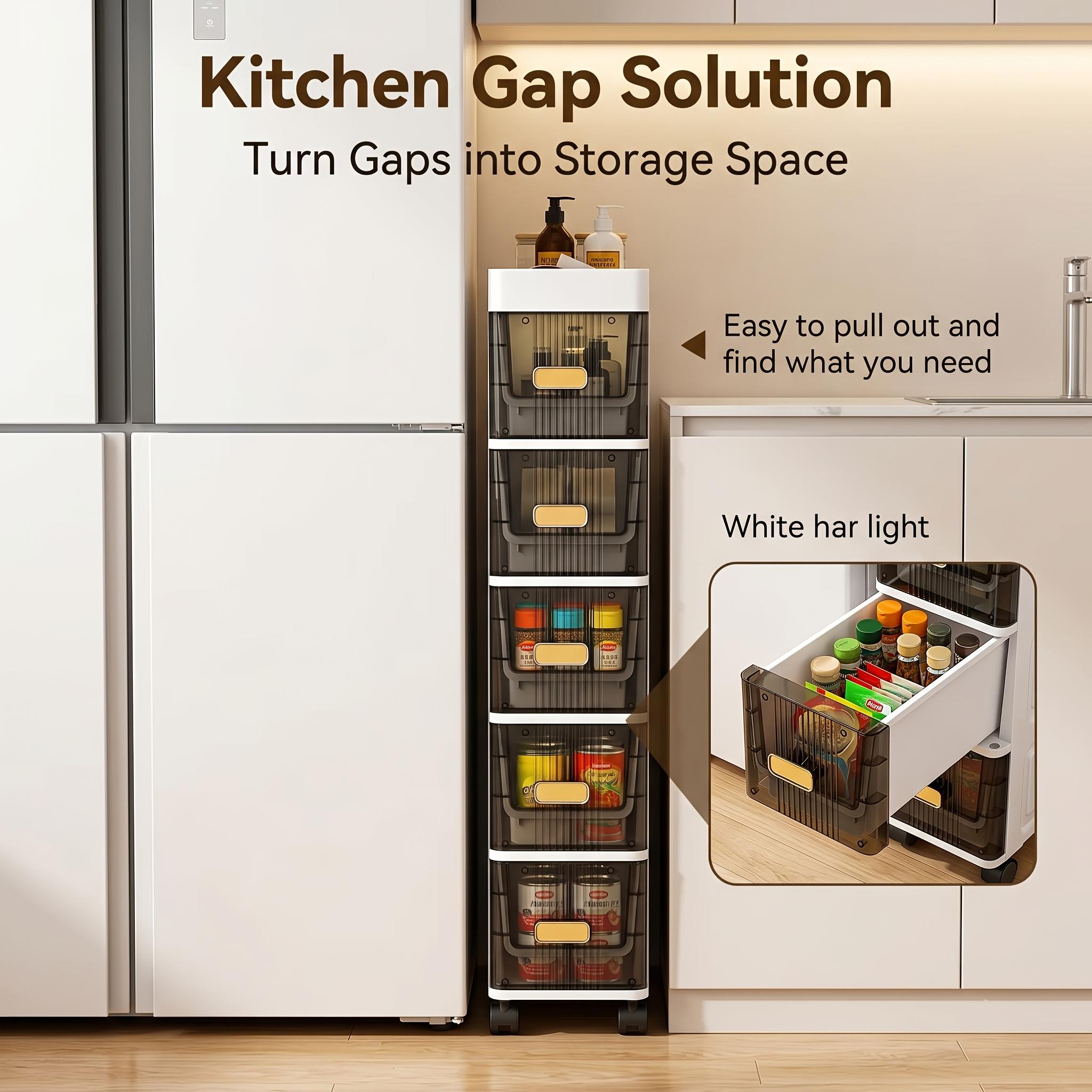 3/4/5/6-tier ultra-thin plastic storage cabinets, bathroom niche cabinets, high-capacity design bathroom storage cabinets, light luxury bathroom shelves, floor-standing shelves on the side of the toilet, storage cabinets