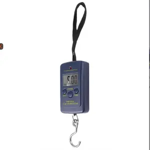 Portable Electronic Luggage Scale, 40kg/88lb Capacity Fish Scale with LCD Display, Empty Scale Auto Shut Off, Ideal for Fishing Retail Daily Use