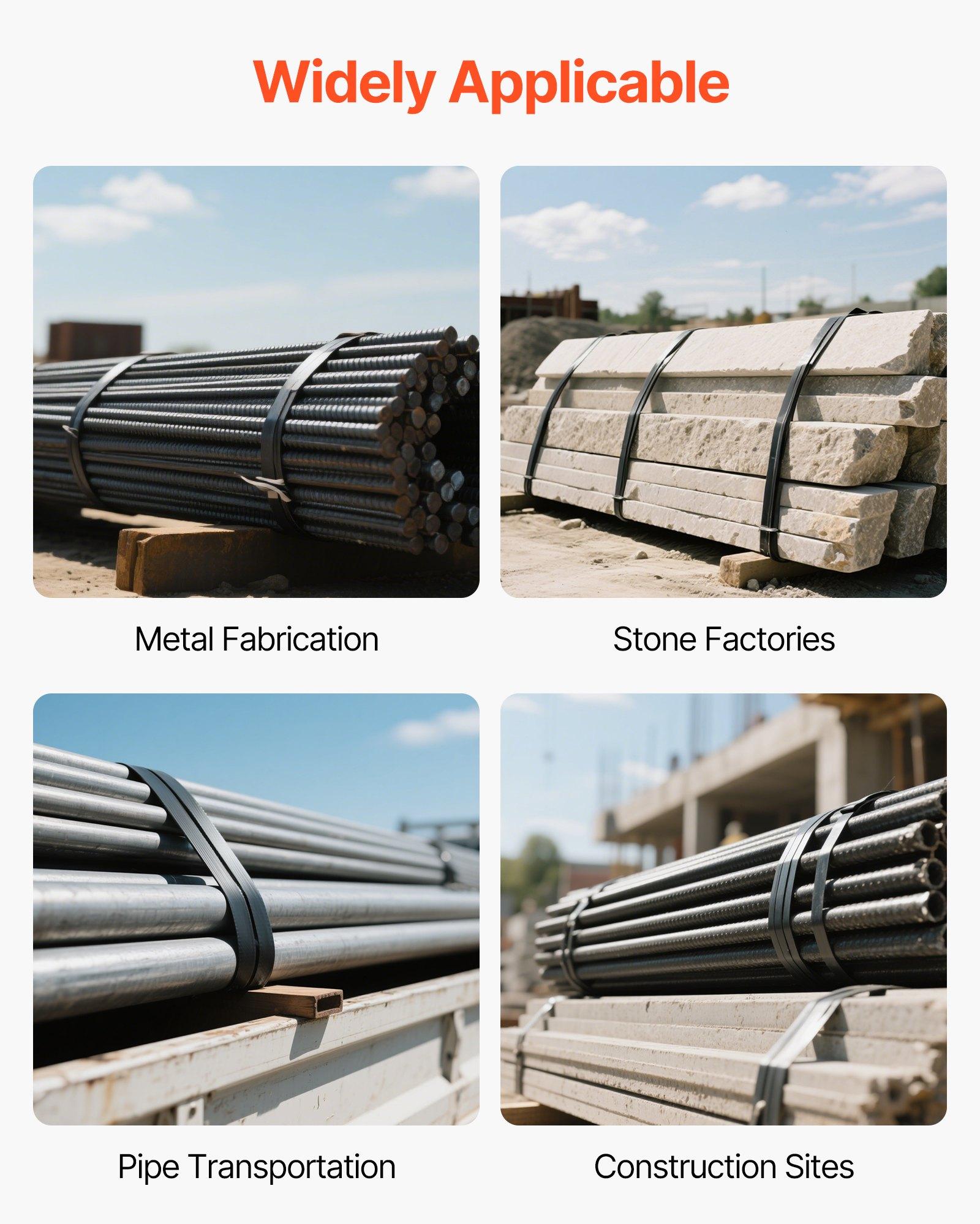 Steel Strapping Coil, 3/4 inx 0.02 inx 1640 ft, Metal Strapping Banding Roll Withstands Harsh Environment, 1700 lbs Break Strength, Heavy Duty Banding Pallet Strap Coil for Pallet Packing